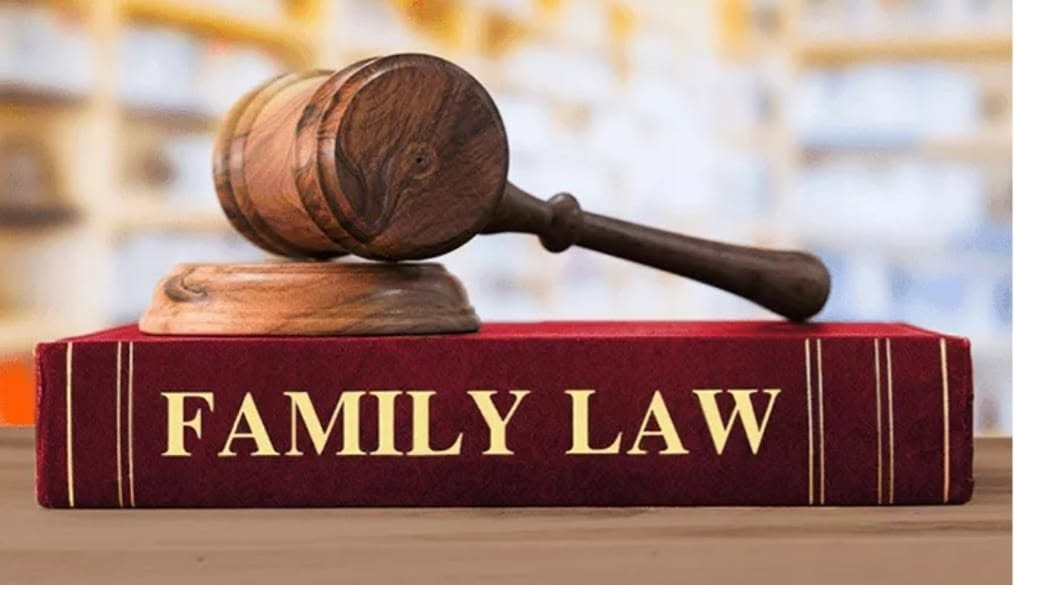 Gavel resting on a Family Law book